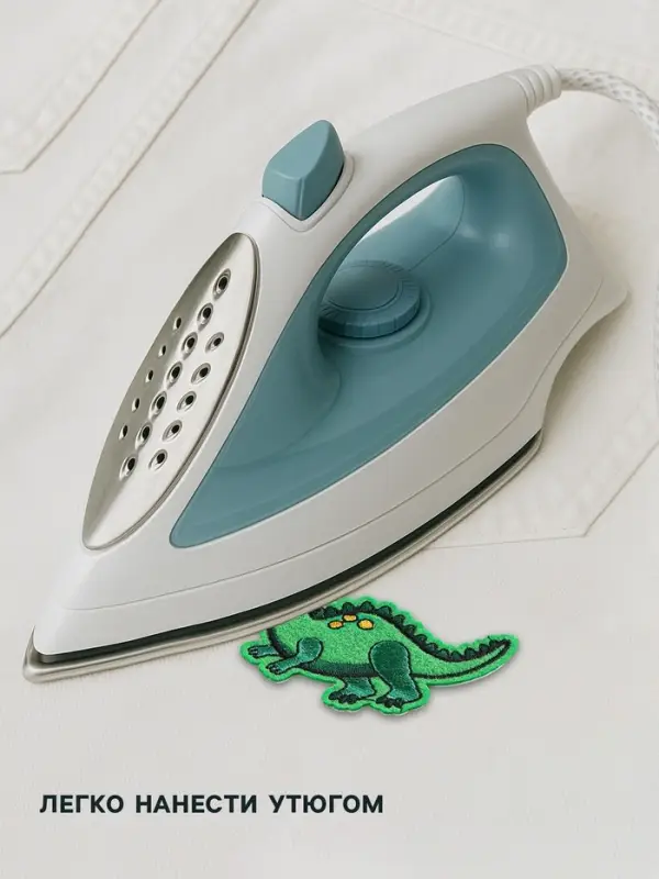 Термоаппликация &laquo;Дракоша&raquo;, 7.5&times;5.5 см, зелёная