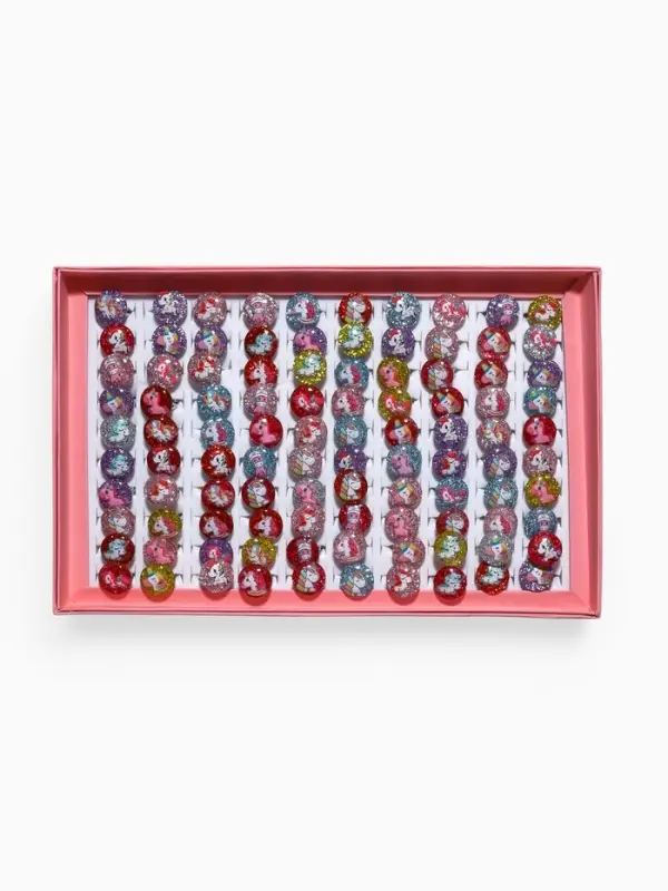 Кольцо детское Выбражулька &laquo;Блестящие единороги&raquo;, рисунок МИКС, МИКС