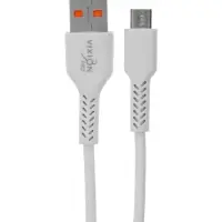 Кабель VIXION PRO VX-17m, USB  - micro USB, 2.1 А, 1 м, белый