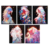 Тетрадь 48 листов в клетку Calligrata TOP "Жемчужина", обложка мелованный картон, голография, блок офсет, белизна 95%, МИКС