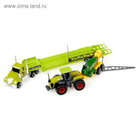 Грузовик металлический &laquo;Ферма&raquo; с трактором, МИКС