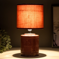 Настольная лампа Берти E14 40Вт терракотовый 15х15х29 см RISALUX