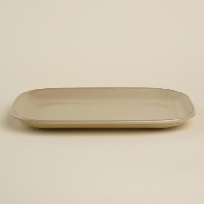 Блюдо фарфоровое SL Home &laquo;Песчаный бриз&raquo;, 29,5&times;20 см, цвет бежевый