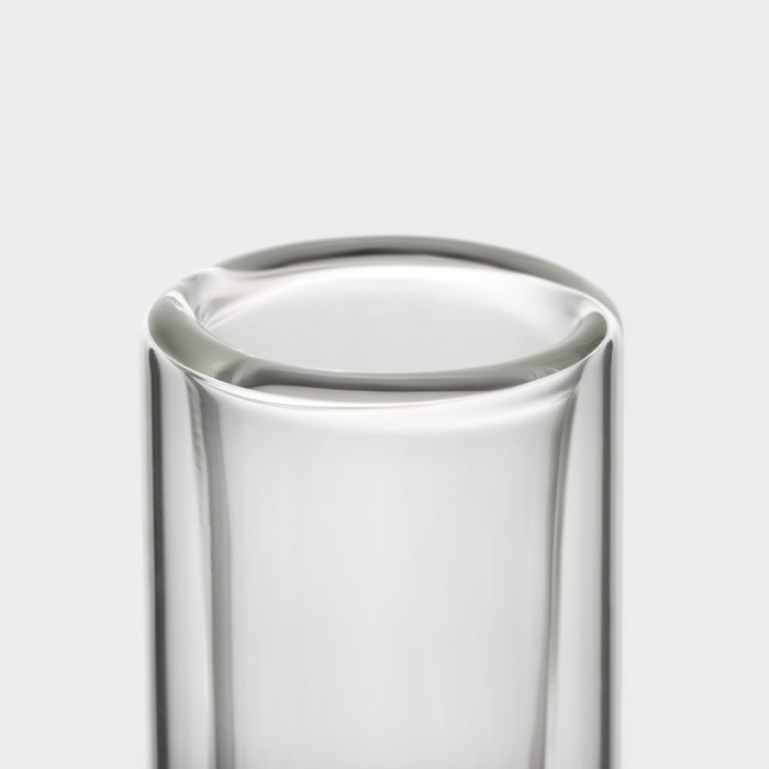 Набор стопок - шотов стеклянных с двойными стенками Magistro &laquo;Пуля&raquo;, 30 мл, 3,5&times;11 см, 6 шт