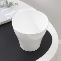 Кашпо для цветов со вставкой &laquo;Афина&raquo;, 1 л, цвет белый