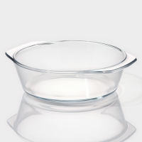 Кастрюля из жаропрочного стекла для запекания Доляна &laquo;Фуэго&raquo;, 3 л, 30,8&times;26,7&times;12 см, с крышкой