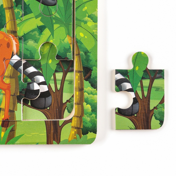 Пазл большой "Африка" элемент: 5,5 &times; 3 см