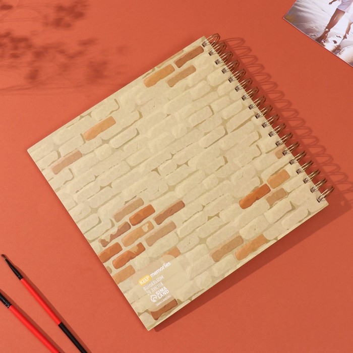 Фотоальбом на спирали 20 листов "Котики в окне" объёмный элемент + 4 вкладки 24х24 см