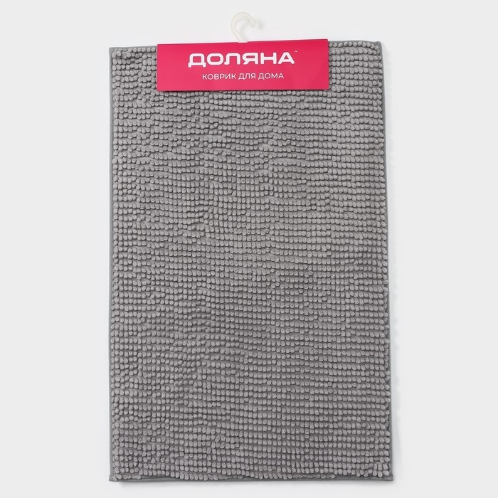 Коврик для дома Доляна &laquo;Букли&raquo;, 50&times;80 см, цвет светло-серый