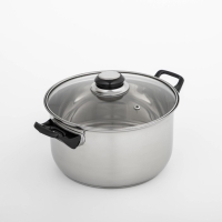 Кастрюля из нержавеющей стали Доляна &laquo;Чёрная ночь&raquo;, 3 л, с крышкой