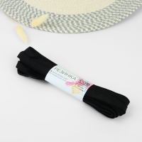 Резинка вязаная, 10 мм, 10 &plusmn; 0,5 м, цвет чёрный