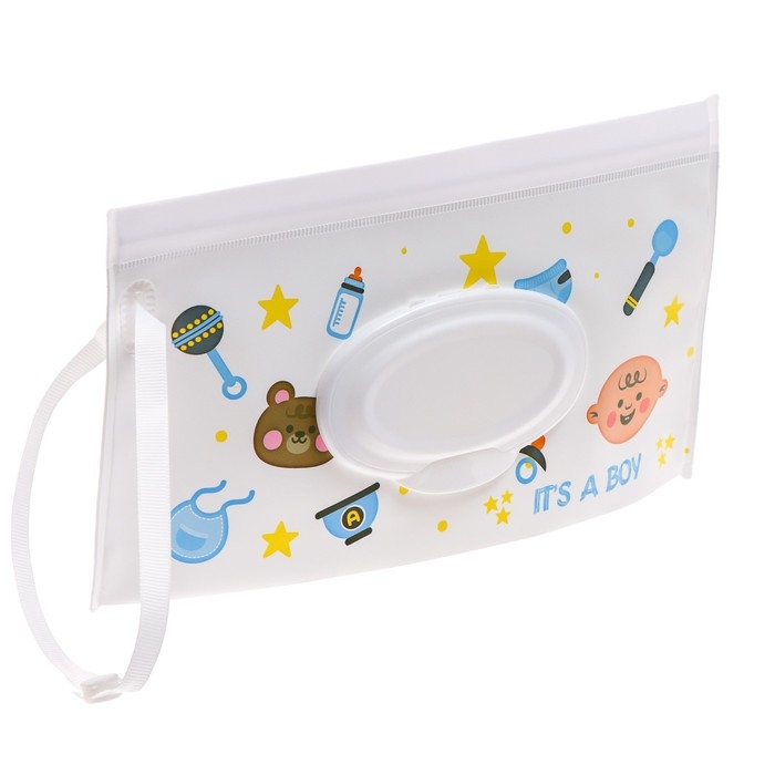 Контейнер для салфеток с петелькой &laquo;Коляски&raquo;, цвет МИКС