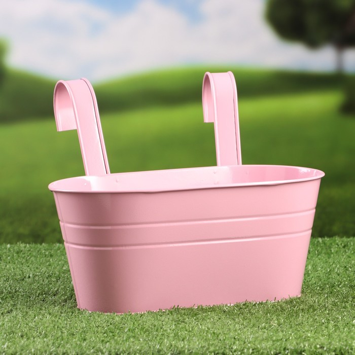 Кашпо "Ванночка" навесное, МИКС 26х14х12см