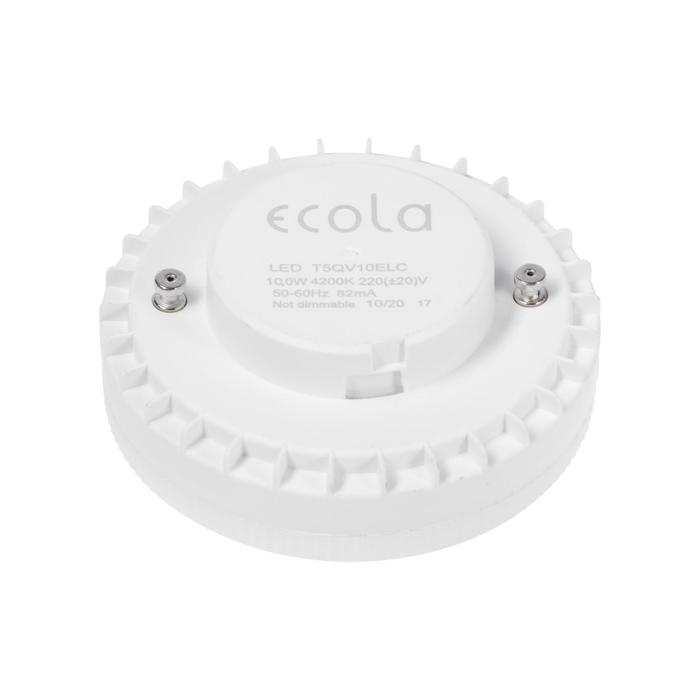 Лампа светодиодная Ecola, GX53, 10 Вт, 4200 K, 220 В, 27x75 мм, матовое стекло