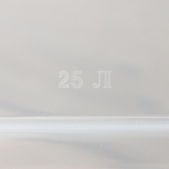 Контейнер для хранения с крышкой, 25 л, 41&times;29,5&times;31,2 см, цвет прозрачный