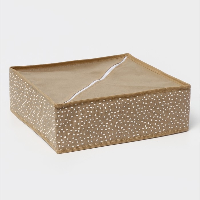 Органайзер для хранения белья Доляна Points, 24 ячейки, 30&times;30&times;10 см, цвет бежевый