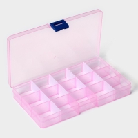 Органайзер для хранения RICCO, со съёмными ячейками, 15 ячеек, 17,5&times;10&times;2,2 см, цвет МИКС