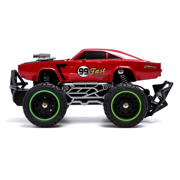 Машина радиоуправляемая &laquo;Бигфут&raquo;, работает от батареек, цвет красный