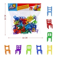 Настольная игра &laquo;На 4 ногах&raquo;, большая версия, 70 стульев, 2-4 игрока, 3+