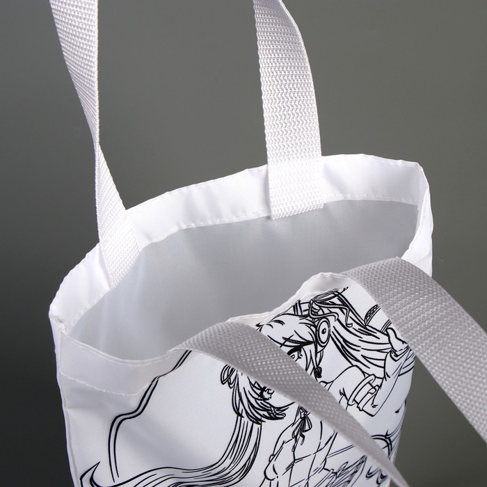 Сумка-шопер, раскраска &laquo;Девочка с микрофоном&raquo;, 32 х 23 см