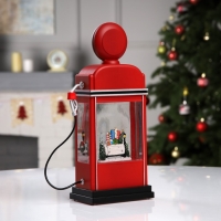 Светодиодная фигура &laquo;Бензоколонка&raquo; 11.5 &times; 28 &times; 7.5 см, пластик, батарейки ААх3 (не в комплекте), USB, свечение тёплое белое