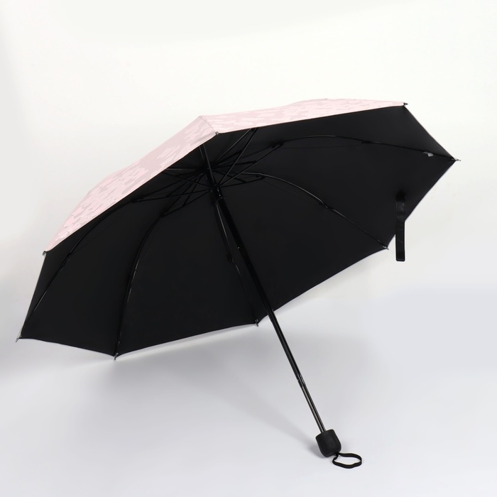 Зонт механический &laquo;Бабочки&raquo;, с проявляющимся рисунком, эпонж, 4 сложения, 8 спиц, R = 49/55 см, D = 110 см, цвет МИКС