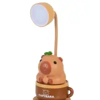 Ночник "Капибара в чашке" 8хLED 3Вт 5V USB АКБ 2 режима 9,5х9,5х28,5 см