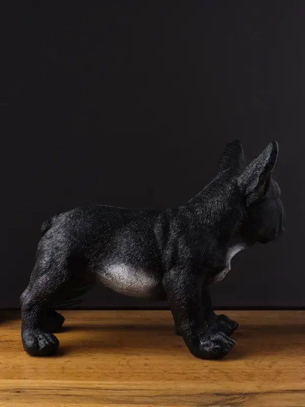 Фигура гипс &laquo;Французский бульдог&raquo;, 14&times;34&times;25 см, чёрный