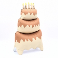 Воздушный шар фольгированный 60" &laquo;Большой сливочный торт&raquo;, под воздух