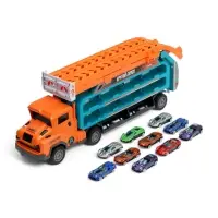 Автоград Автовоз с большой горкой и 10 машинками