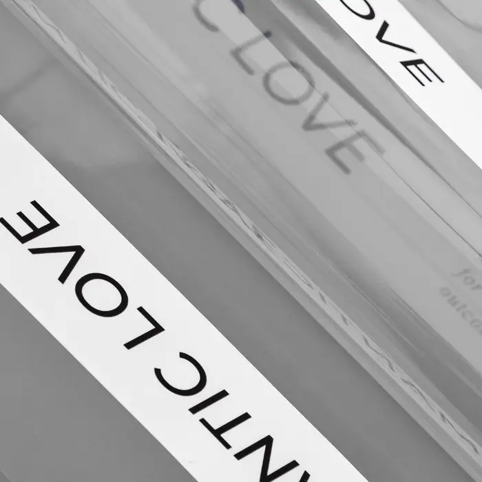 Пленка для цветов матовая, &laquo;Полоса с надписью&raquo;, 58&times;58 см