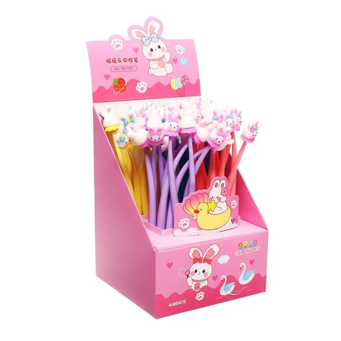 Ручка - прикол гелевая Calligrata &laquo;Зайка&raquo;, МИКС