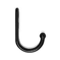 Крючок мебельный ТУНДРА TKO023, однорожковый, цвет черный