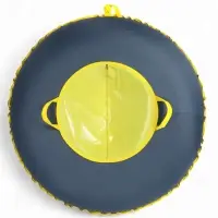 Тюбинг-ватрушка Winter Star, диаметр чехла 120 см, серый, жёлтый