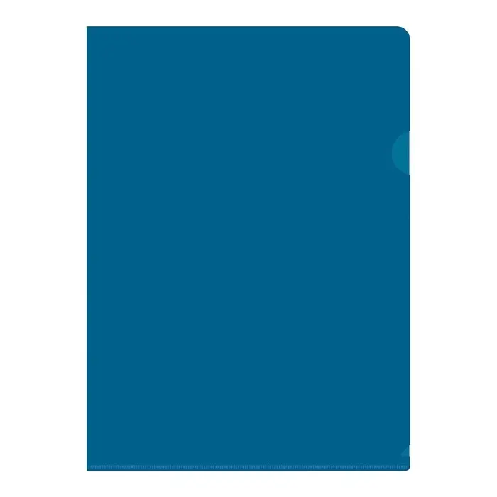 Папка уголок А4 180мкм, Calligrata DeLuxe, черничный, непрозрачный, с тиснением