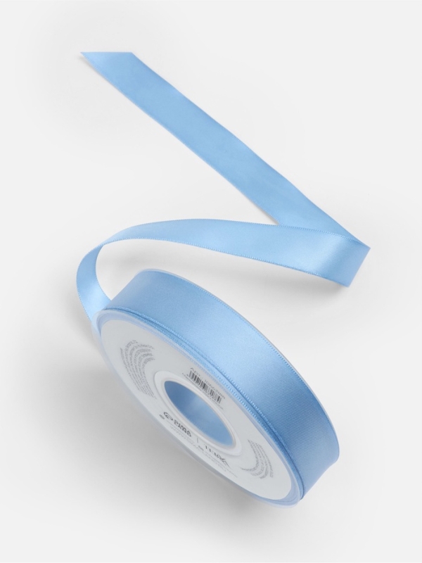 Лента атласная двухсторонняя №332 20мм*25&plusmn;1м небесно-голубой TR