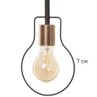 Люстра 2719/6 E27 40Вт черно-золотой 54х54х40 см BayerLux