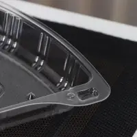 Контейнер для кусочка торта одноразовый, неразьёмная крышка, пластик, 8.5&times;11.5&times;6.5 см, прозрачный