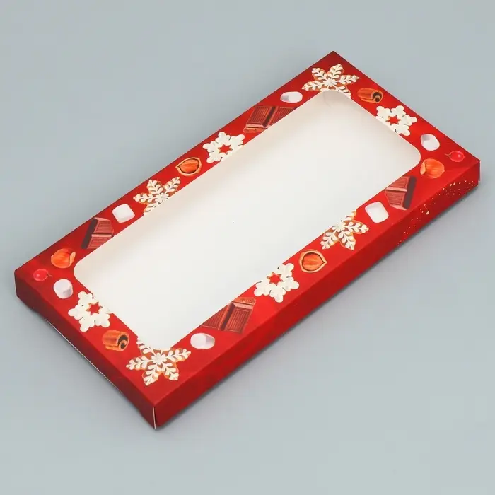 Коробка для шоколада &laquo;Волшебных моментов&raquo;, с окном, 17 х 8.5 х 1.5 см