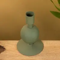 Подсвечник на 1 свечу текстурный "Болотный" с 1 сферой 7,5х7,5х11,5 см