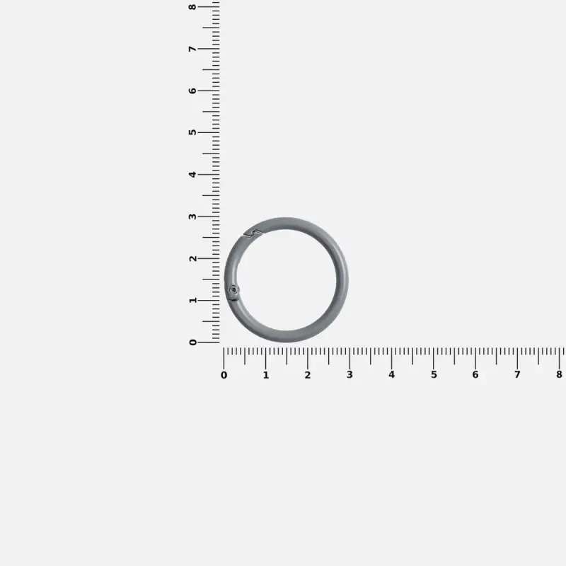 Карабин-кольцо Claus, L, серый