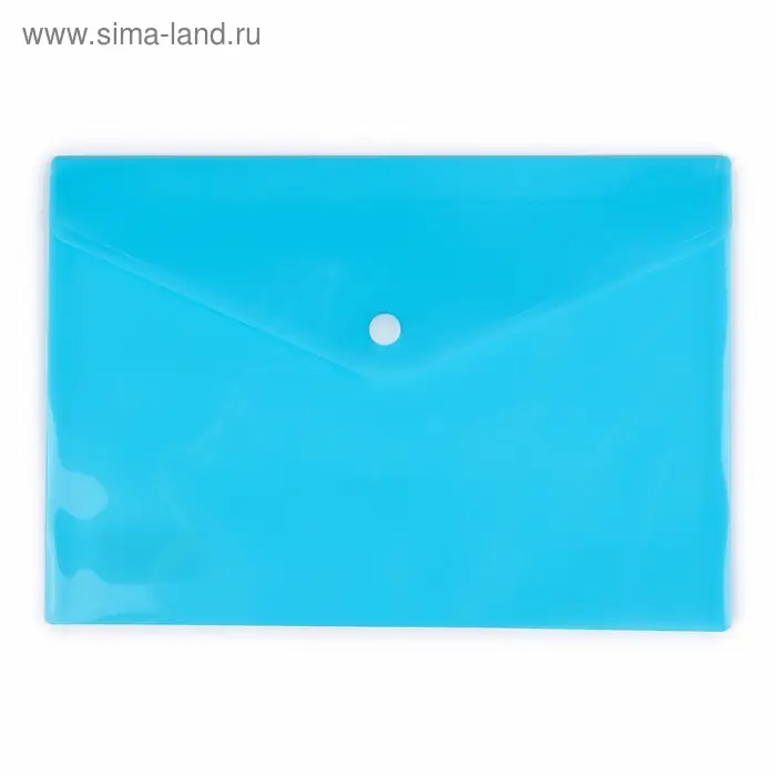 Папка-конверт на кнопке, А5, 180 мкм, рифлёная, МИКС