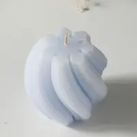 Свеча-цилиндр 9х8 см, 220 гр, с нарезкой, лаванда