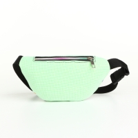 Сумка поясная детская на молнии &laquo;Выбражулька&raquo;, цвет зелёный