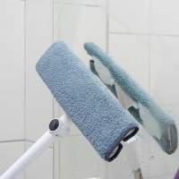 Окномойка бабочка Raccoon, стальная телескопическая ручка, микрофибра, поворот на 180&deg;, 27&times;7&times;114(137) см