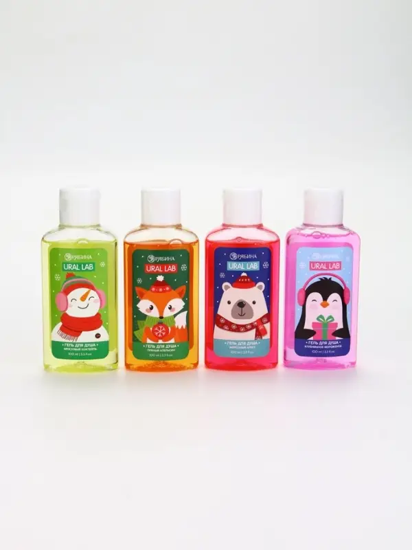 Гель для душа новогодний, аромат: пряный апельсин, 100 мл, Ural Lab