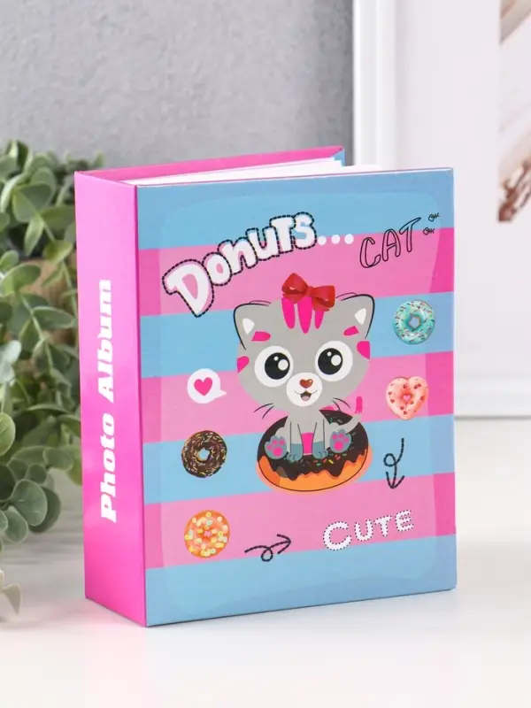 Фотоальбом 100 фото "Котик" 10X15см, ПП карм.