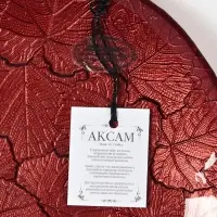 Тарелка "КРАСКИ ОСЕНИ" 28 см, красный цвет