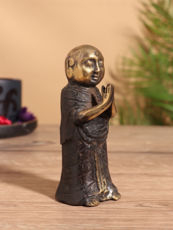 Сувенир бронза "Монах" 6х6х12 см