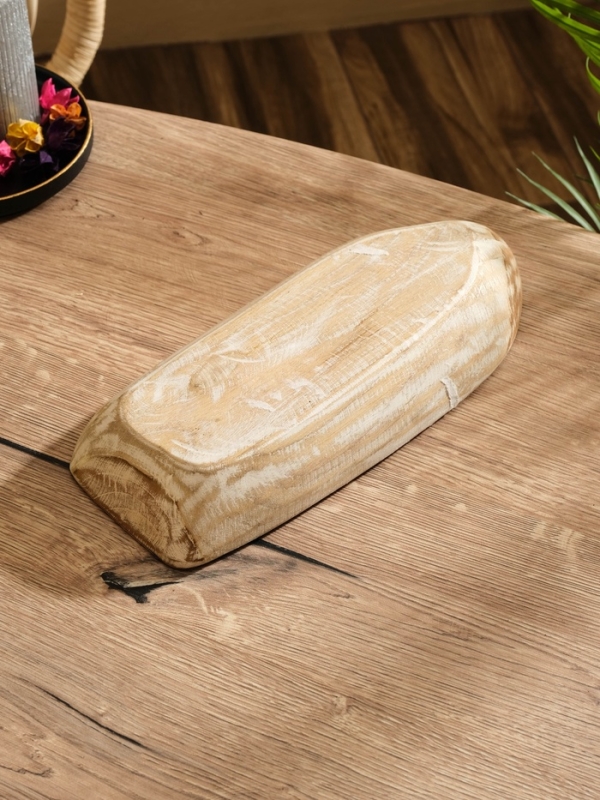 Менажница "Лодочка"  дерево Джати, 30х13х5 см, цв. коричневый